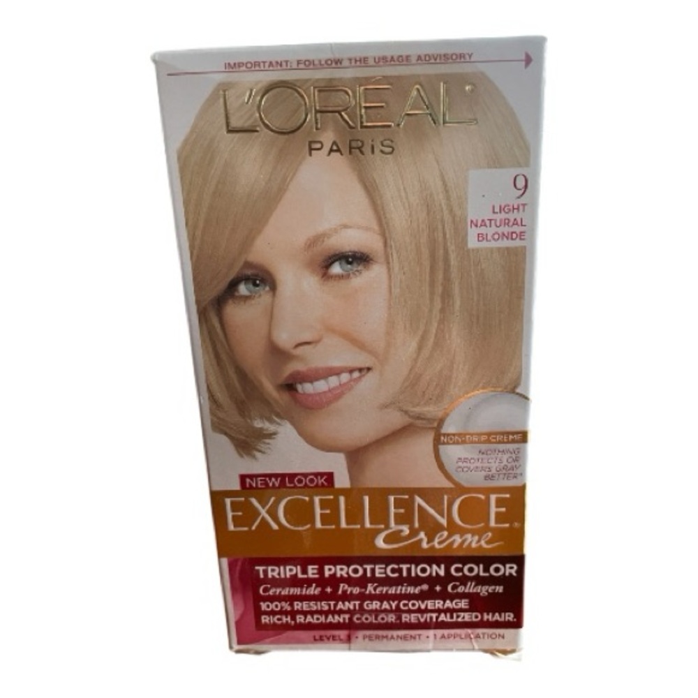 L'Oreal Excellence Creme in  9 Light Natural Blonde New in Packaging
